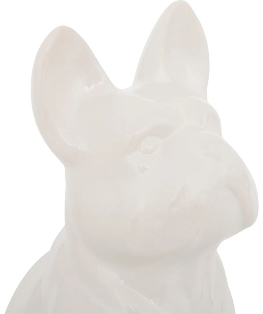 ATMOSPHERA Dekoračná soška Dog1, 12x23,5x17,9 cm, biela