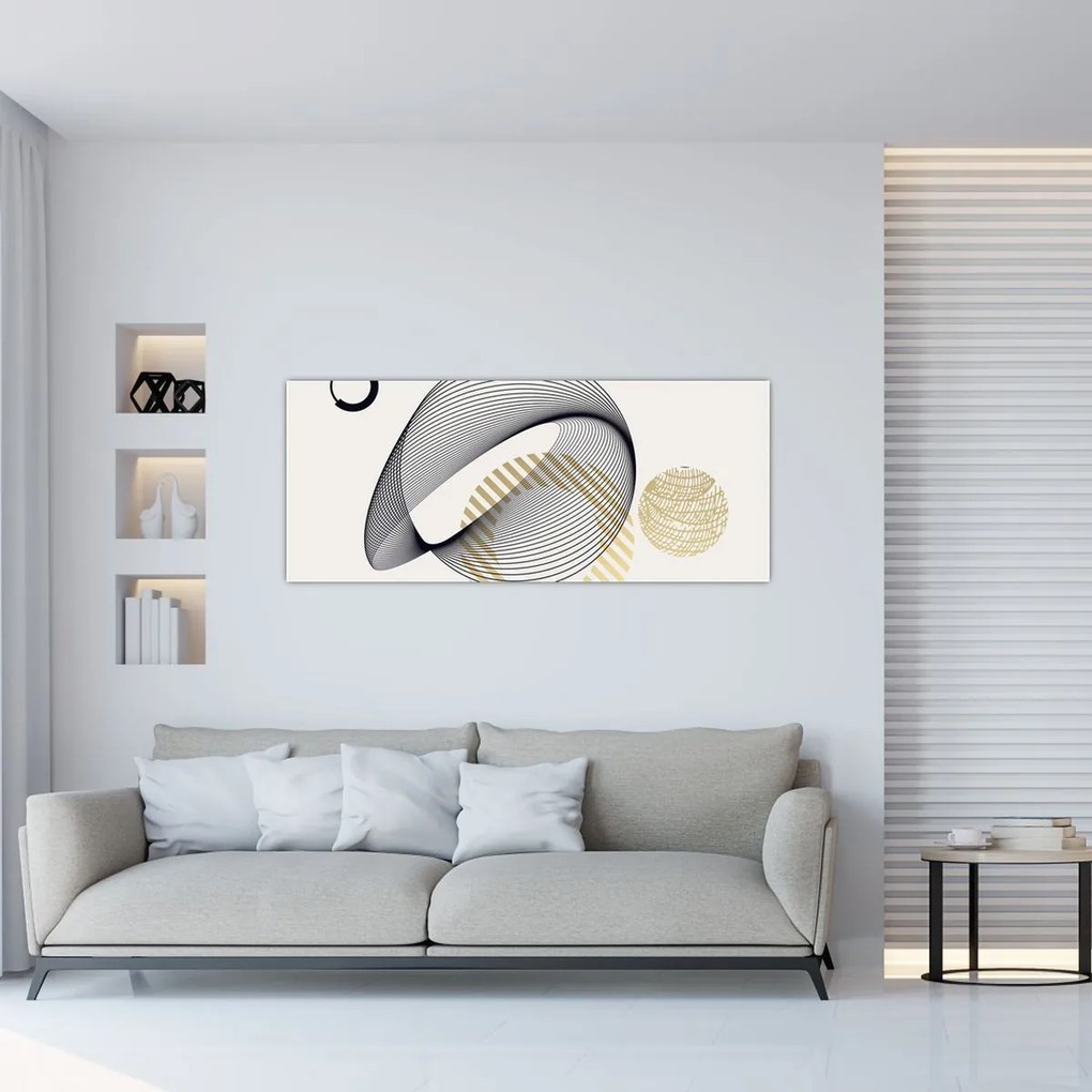 Obraz - Geometrické tvary N⁰3 (120x50 cm)