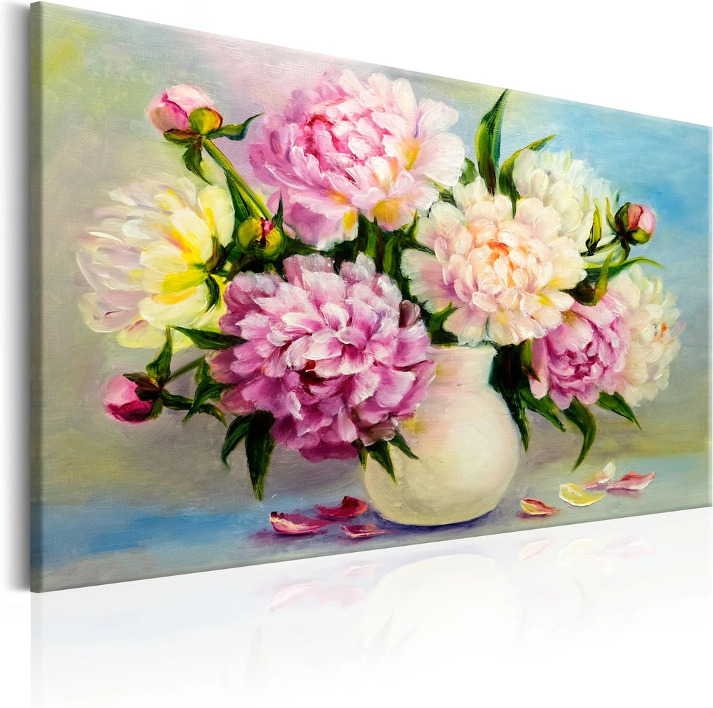 Obraz - Peonies: Bouquet of Happiness 120x80