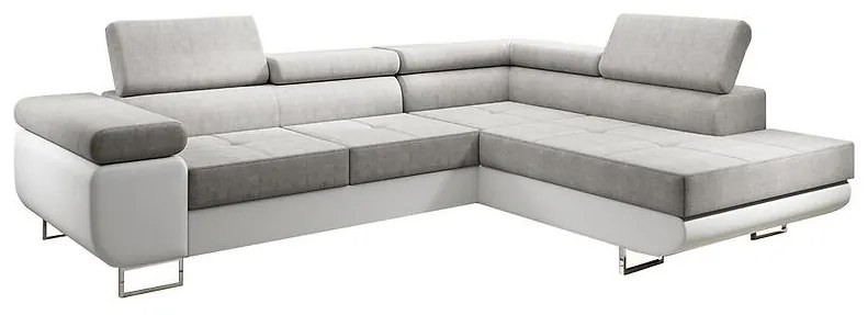 Rohová sedacia súprava Lotus L pravá Orinoco 21+Madryt 120