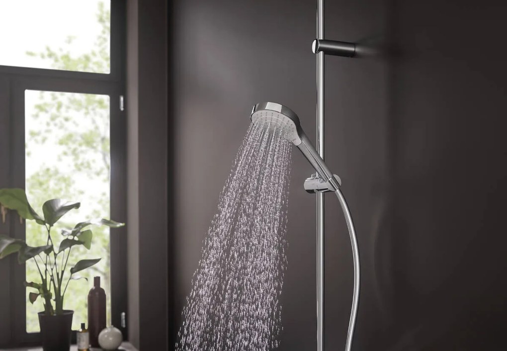 Hansgrohe Croma Select S, ručná sprcha, 3jet, EcoSmart 9 l/min, biela-chrómová, HAN-26803400