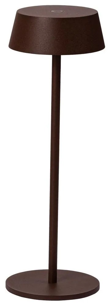 Azzardo AZ5336 - LED Vonkajšia stmievateľná nabíjacia lampa LED/2W/5V IP54 hnedá