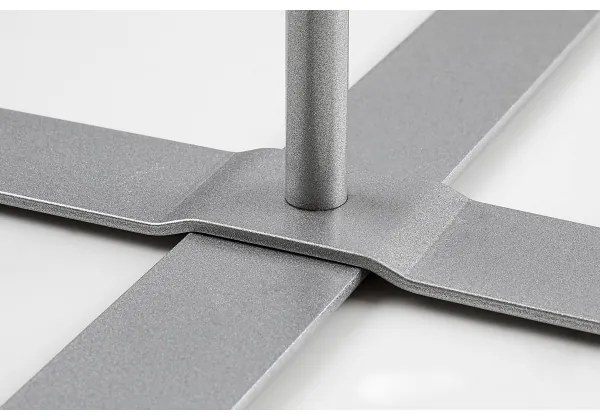 Rabalux 74012 - Stojacia lampa IZANDER 1xE27/40W/230V biela/strieborná