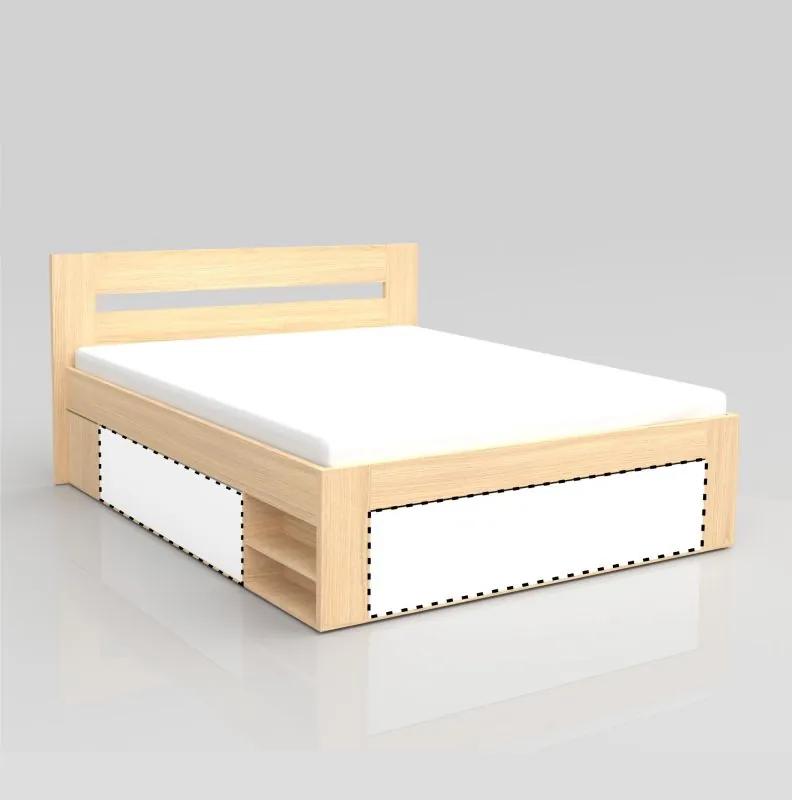 posteľ REA KIRA 160, dvojlôžko, biela