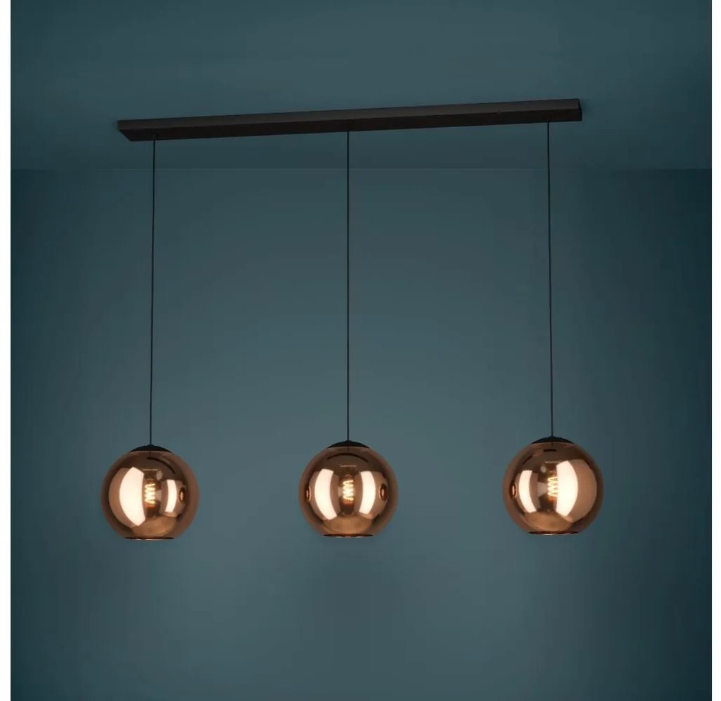 Eglo 390095 - Luster na lanku CORDOBA 3xE27/40W/230V medená