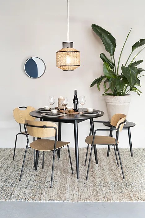 WL-Living Aspen moderná drevená stolička - Čierna