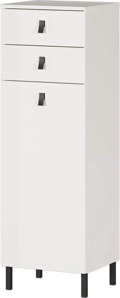 Biela skrinka Germania Tulsa, výška 119 cm