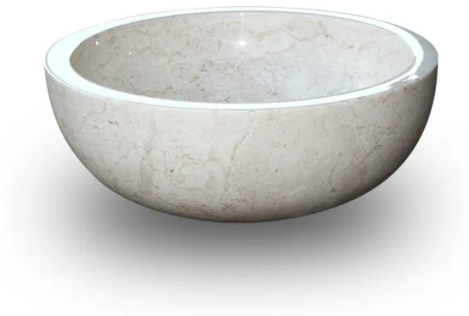 Indera Gemma 501 Ø45 cm Cream Kamenné umývadlo leštený mramor