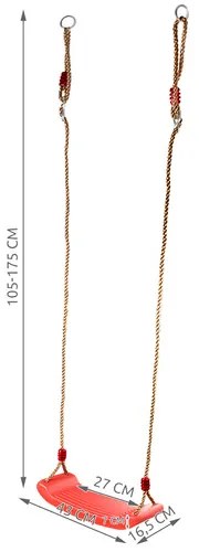 Detská záhradná hojdačka na lanách ružová