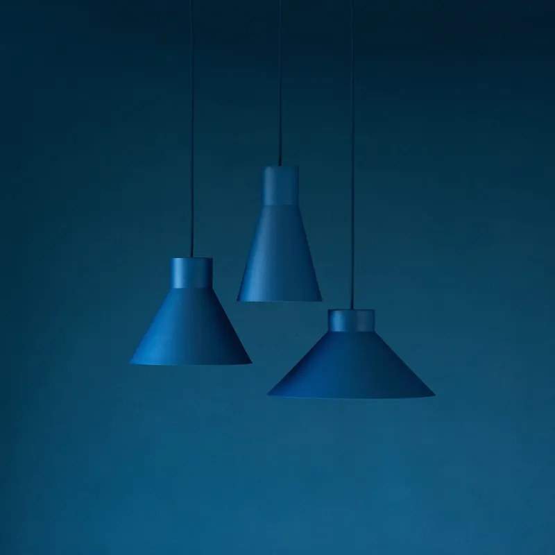 Závesná lampa Smusso L, modrá