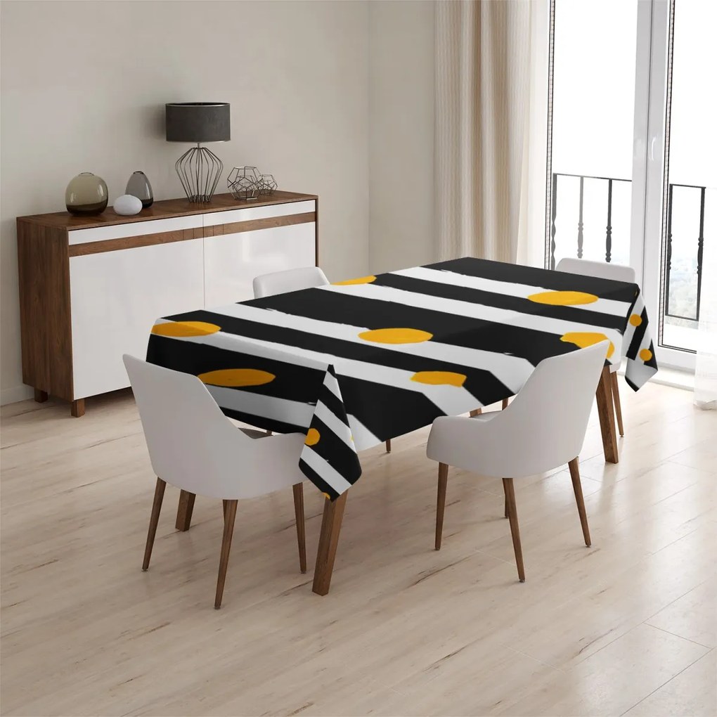 Sablio Obrus Pruhy a bodky - 90x90 cm