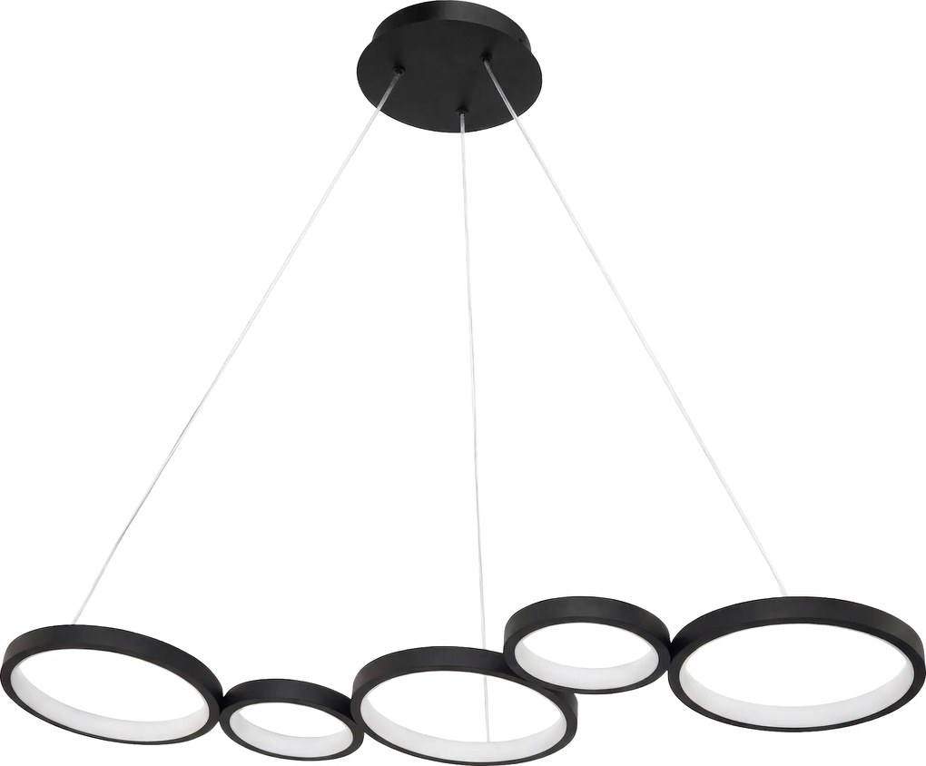 Toolight Toolight, LED stropné svietidlo 85cm, 35W, 4000K, 2000lm, APP1923-CP, čierna, OSW-66065