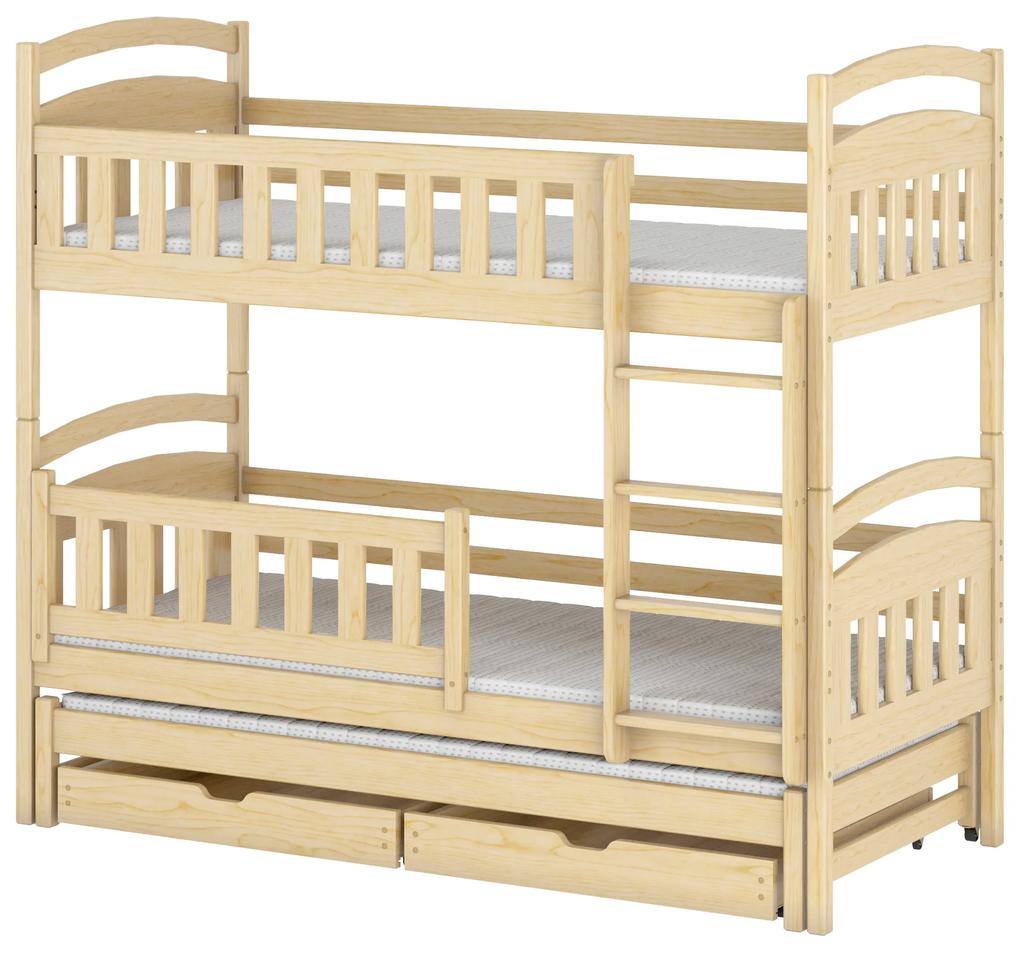 Detská posteľ 80 x 180 cm BLAIR (s roštom a úl. priestorom) (borovica). Vlastná spoľahlivá doprava až k Vám domov. 1013188