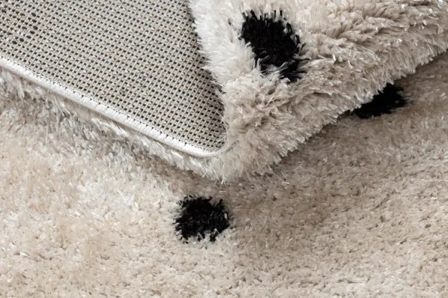 Koberec FLUFFY 2370 shaggy bodky - krém / antracit