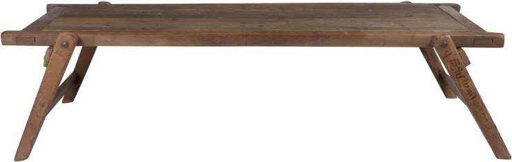Konferenčný stolík Army z recyklovaného dreva - 175*85*42 cm
