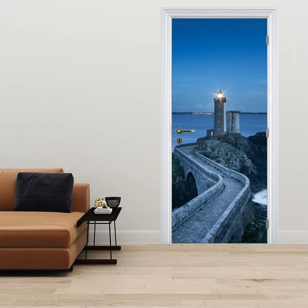 Fototapeta na dvere - Maják a more (95x205cm)