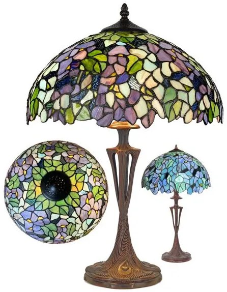 Dekoratívna lampa Tiffany Ø36*61 kolekcia AMAZONIT