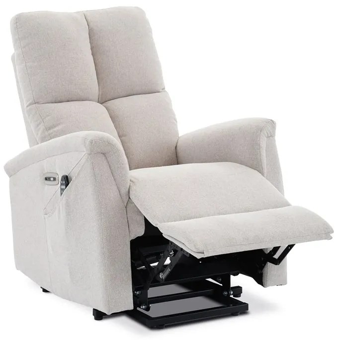 Autronic BONTEC Polohovacie kreslo, elektrické zabudované ovládanie, béžová, látka, TV-929 CRM2 Farba: Béžová