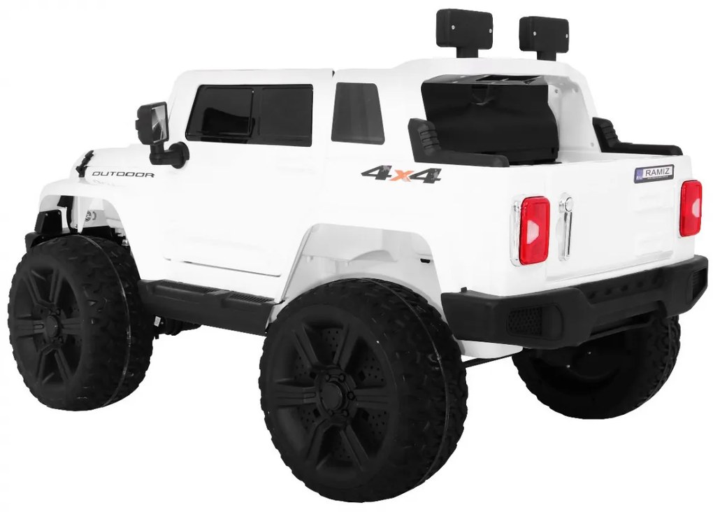 Elektrické autíčko Mighty Jeep 4x4 Ramiz 1668 - biele