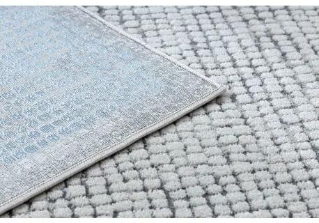 Moderný koberec NOBLE 9730 68 vzor rámu vintage - Štrukturálny, dve vrstvy rúna, krémová modrá Veľkosť: 120x170 cm