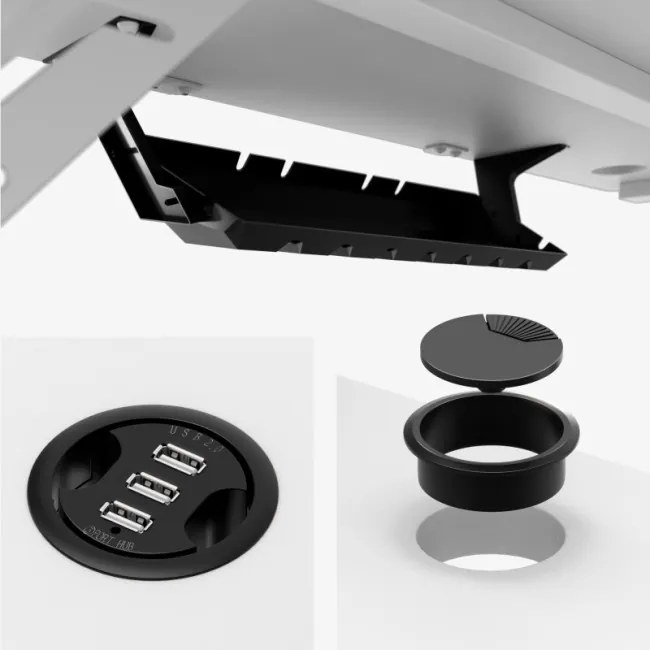 Herný stôl Mark Adler Leader 5.1 biely