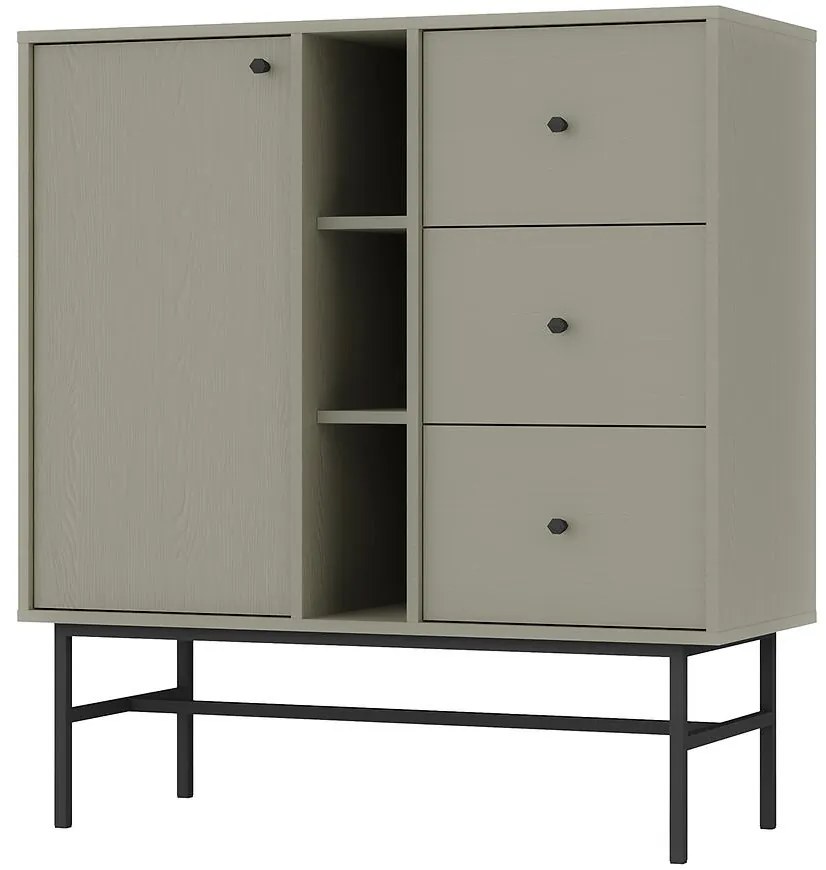 Komoda Tokyo 3 1F 3S eukalyptus 824