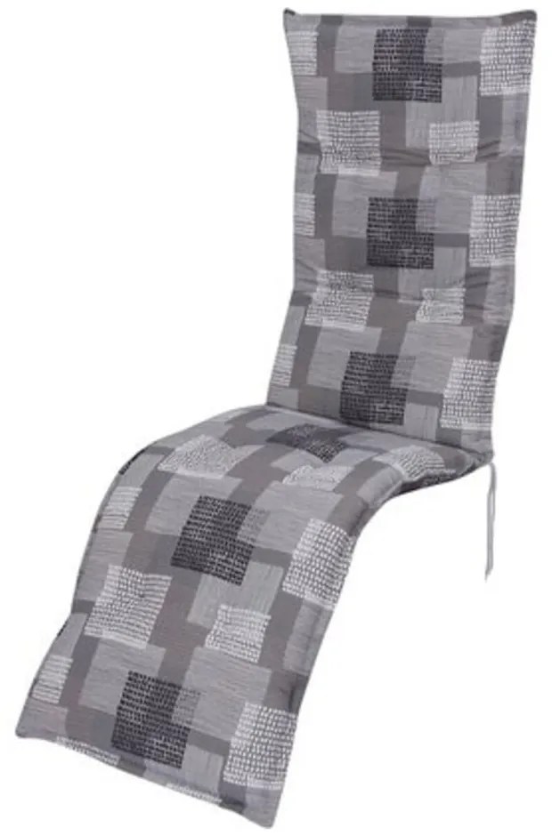 Sivý záhradný sedák na ležadlo 52x170 cm Stoke – Sun Garden