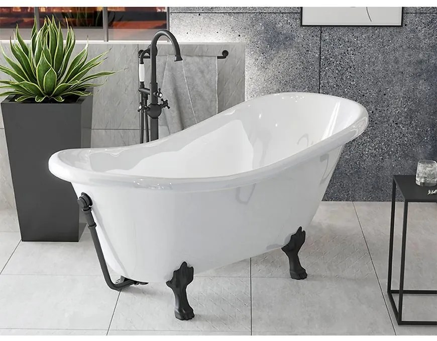 Voľne stojaca vaňa Otylia 160/77 nohy čierne