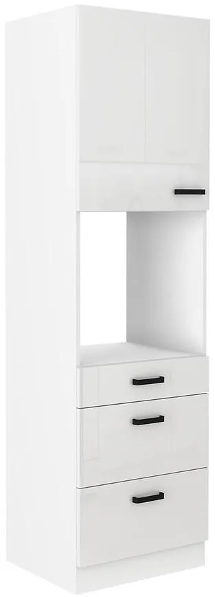 Kuchynská skrinka MIA biely lesk/biely 60dps-210 1f 3s