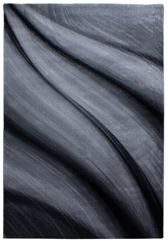 Ayyildiz, Kusový koberec Miami 6630 black, 80x150, šedá, kancelária