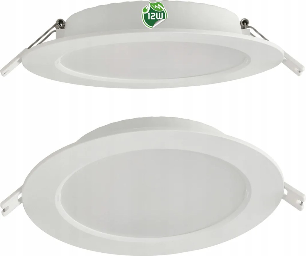 LED stropný panel zapustený okrúhly 12W 1200lm biely