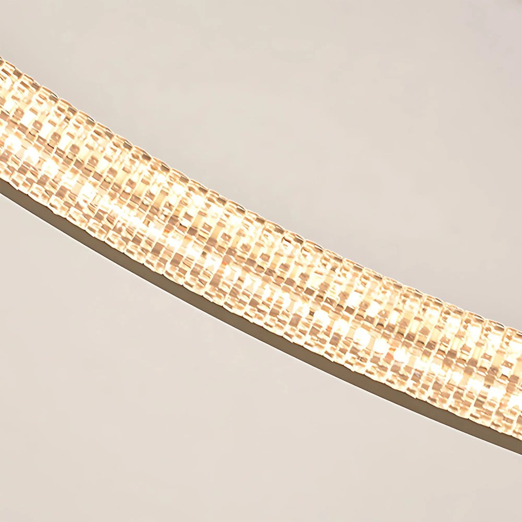 Toolight Toolight, LED stropné svietidlo 60cm, 55W, 3500lm + diaľkové ovládanie, APP1772-CP, zlatá matná, OSW-06351