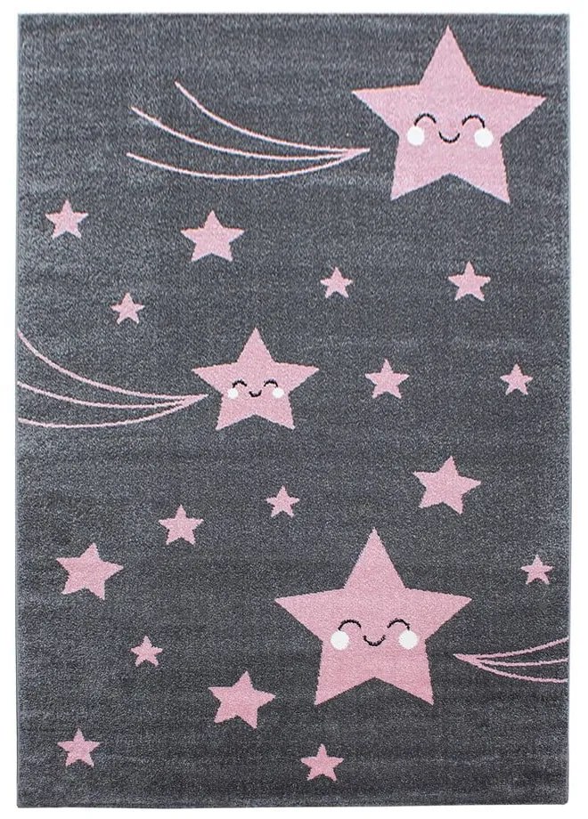 Ružovo-sivý detský koberec 160x230 cm Kids – Ayyildiz Carpets