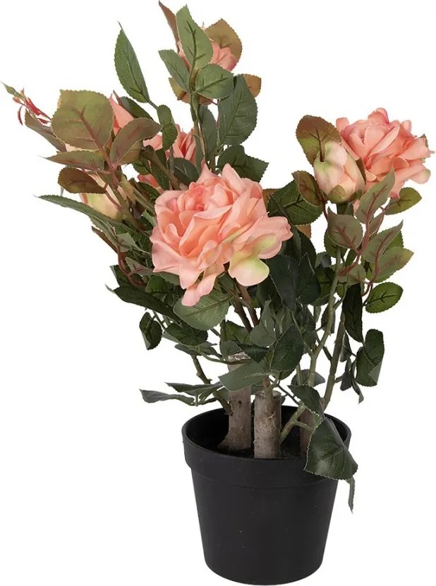 Artificial Plant Rose 20x20x55 Cm Pink Plastic - 20*20*55 cm