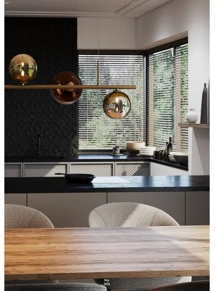 Redo 01-2779 - Luster na tyči ROY 5xG9/10W/230V