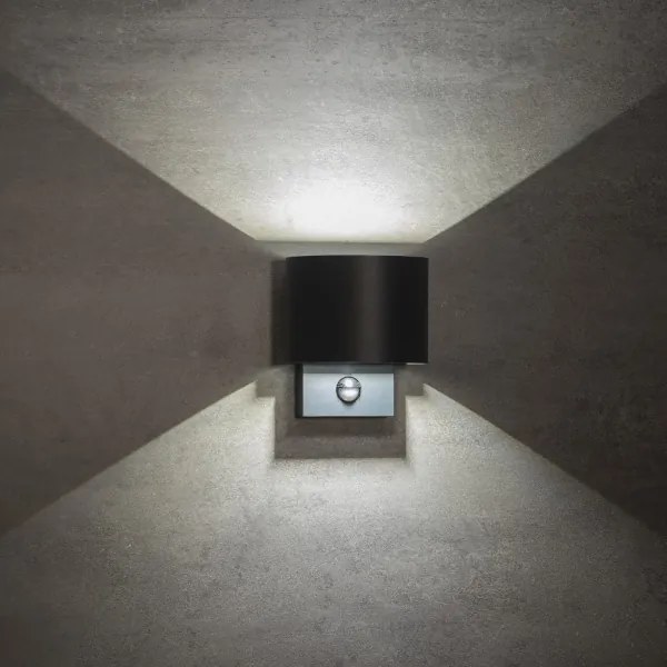 Kanlux 28995 - LED vonkajšie nástenné svietidlo so senzorom REKA LED/7W/230V IP54 antracit
