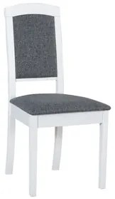Jedálenská stolička ROMA 14 Tkanina 21B Biela