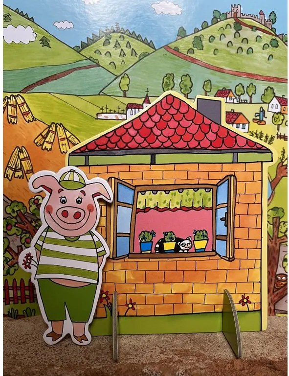 MARIONETINO Bábky a kulisy k rozprávke O troch prasiatkach