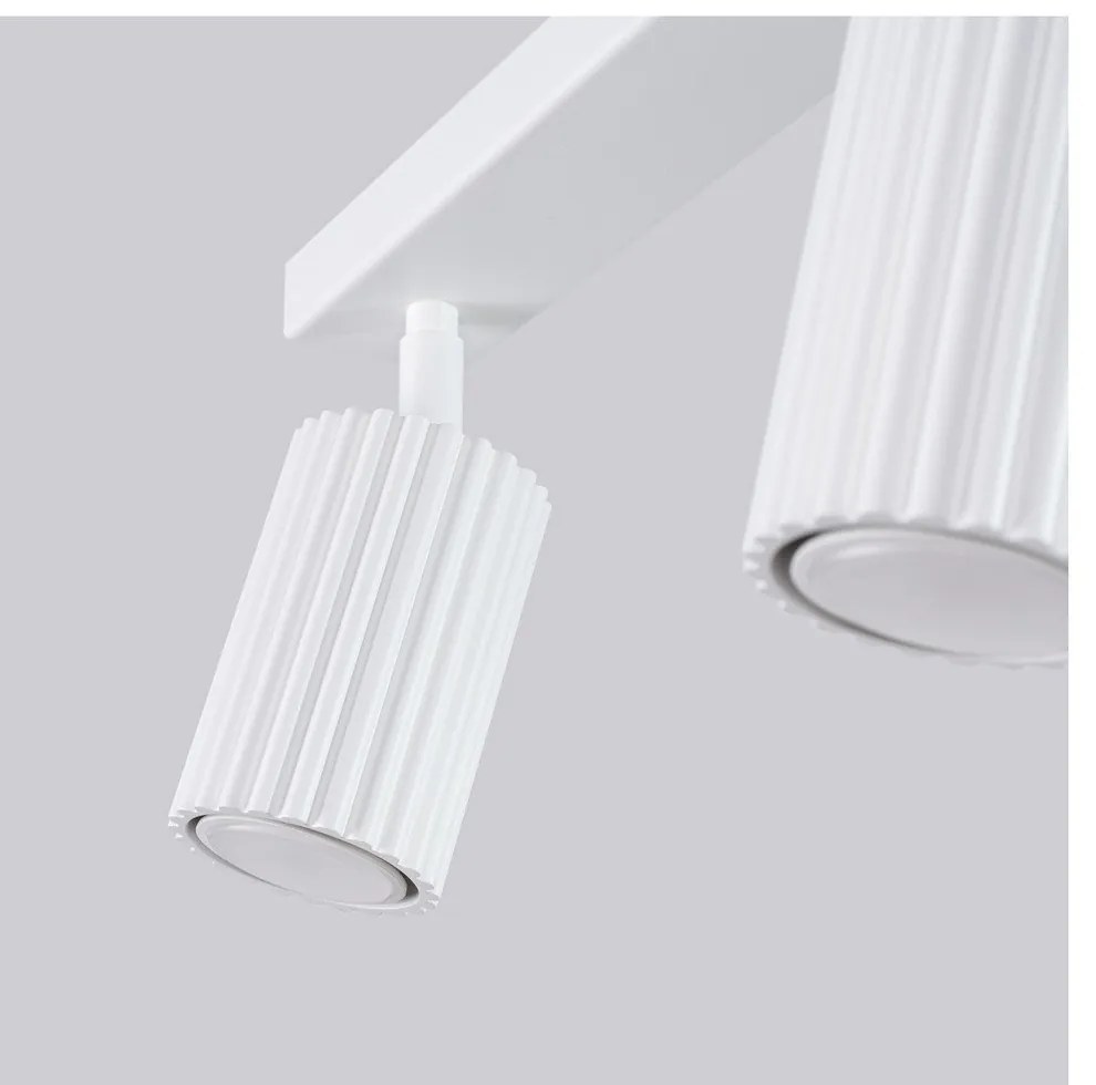 Biele bodové svietidlo 6,5x81 cm Gleam – Sollux