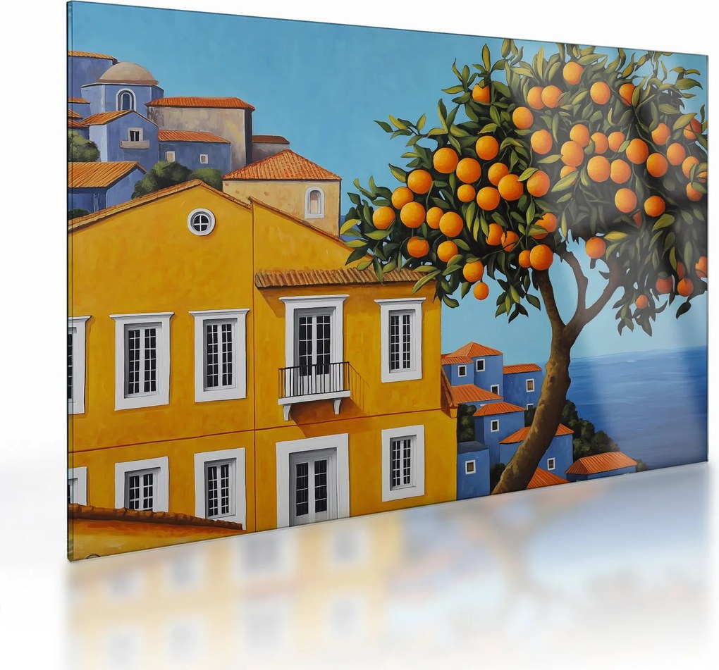 Sklenený obraz - Pomarančovník (70x50 cm)