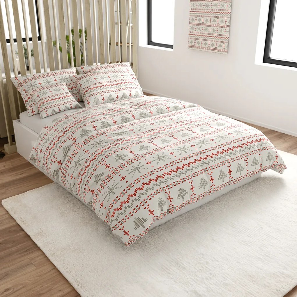 Bavlnené obliečky NORDIC JOY biele Rozmer obliečky: 70 x 90 cm | 140 x 200 cm