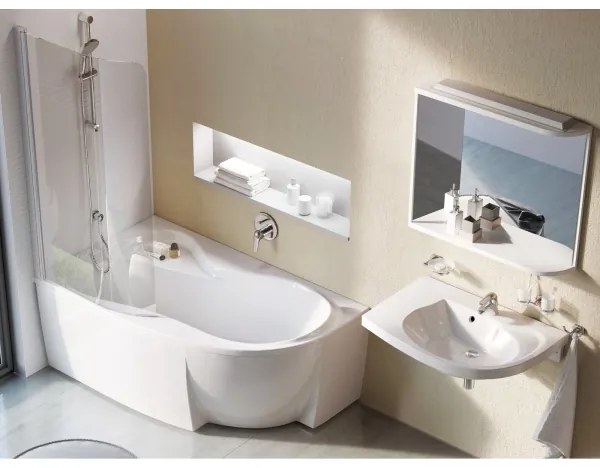 Ravak C571000000 - Rohová vaňa ROSA 160x95 cm akrylát/biela