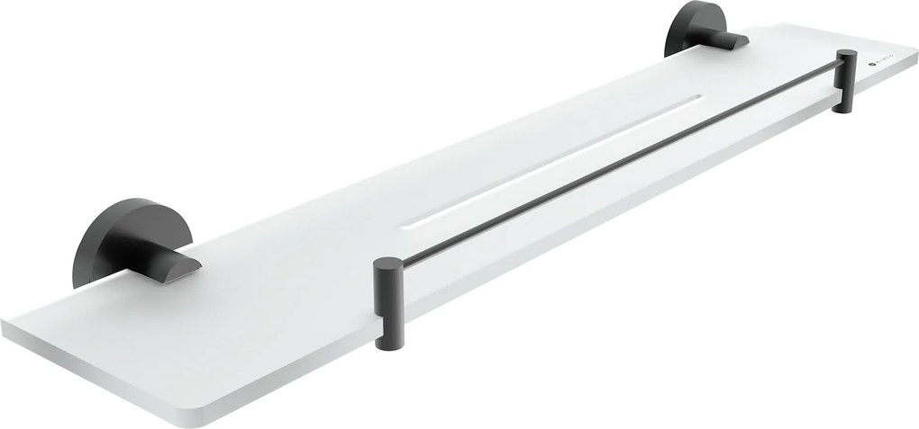 Nimco Polica, 60 cm s ohrádkou IXI UNIX ČIERNA - UNC X460-X-90