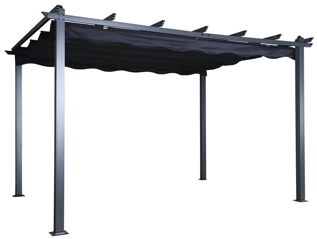 Lazio pergola čierna 4x3 m