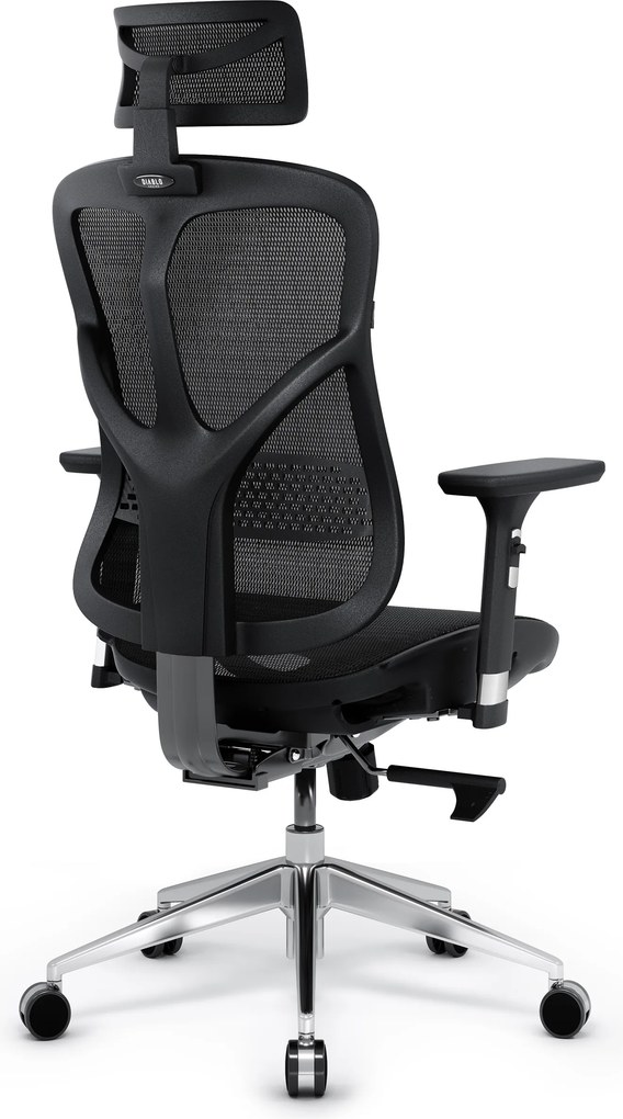 Ergonomická kancelárska stolička zo sieťoviny čierna: Diablo V-Basic