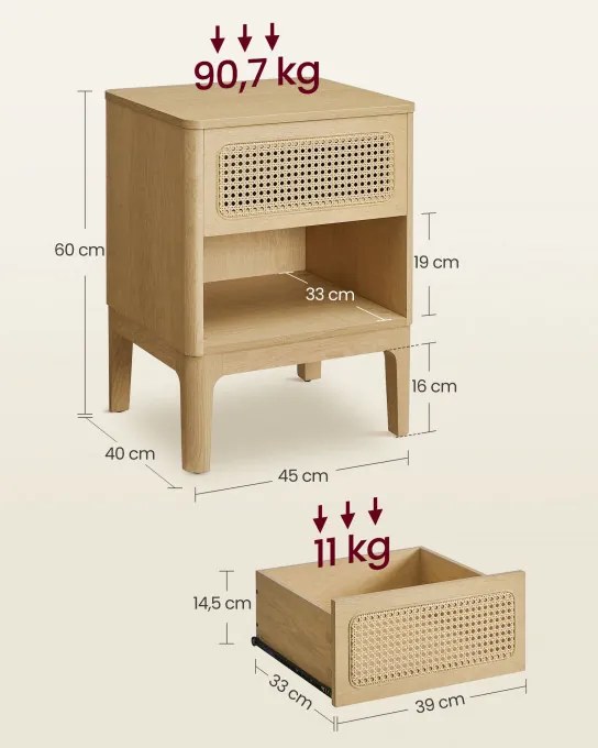 Nočný stolík LET616T57