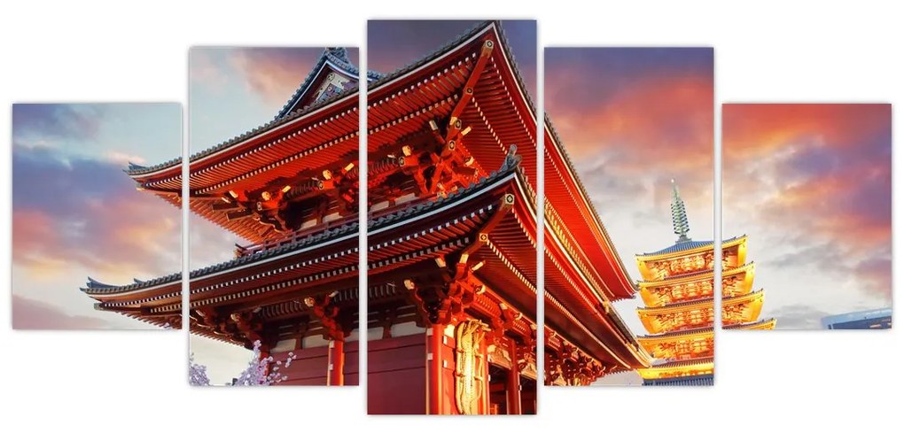 Obraz chrámu v Japonsku