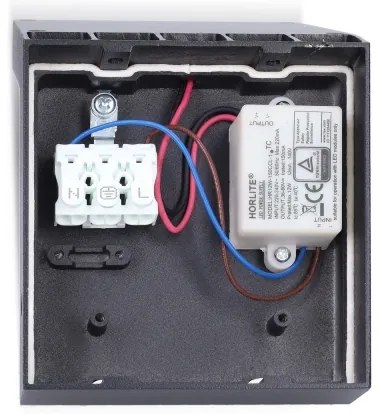 Brilagi - LED vonkajšie nástenné svietidlo so senzorom RIANO LED/8W/230V antracit