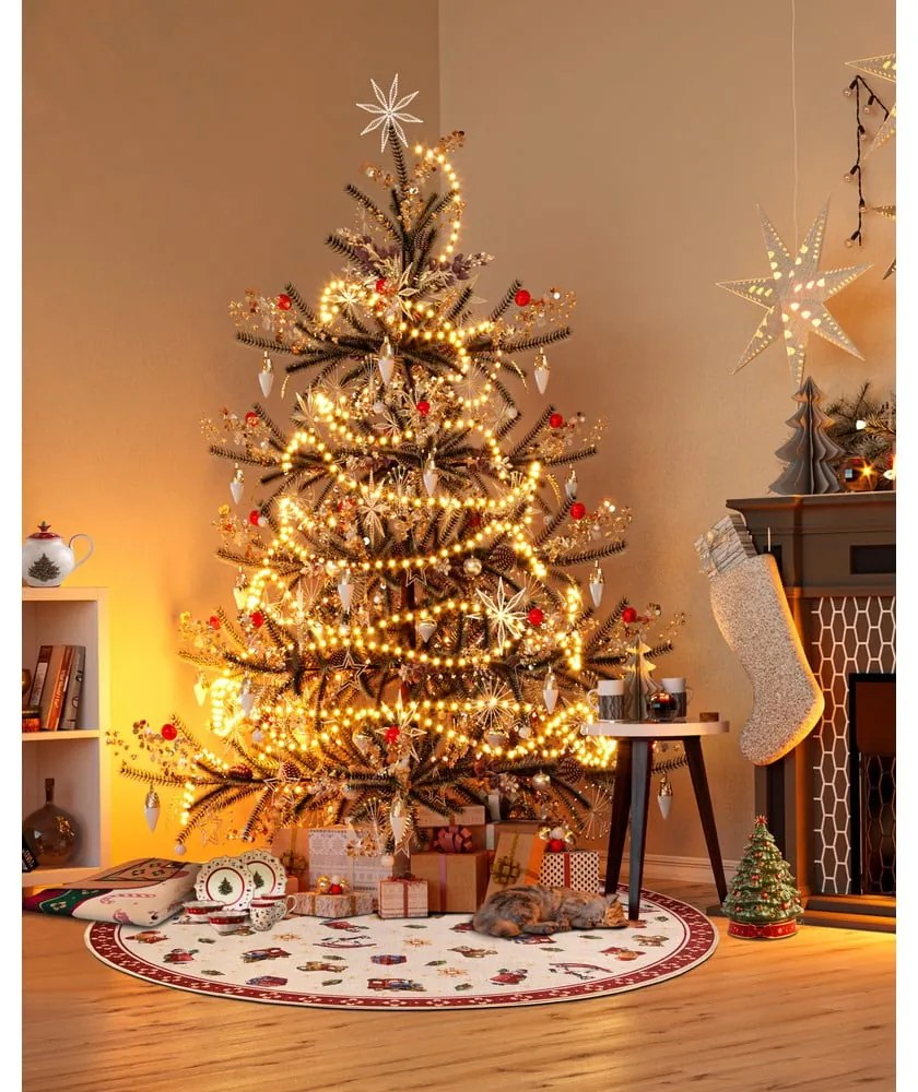 Červený okrúhly koberec s vianočným motívom ø 150 cm Red Christmas – Villeroy&amp;Boch