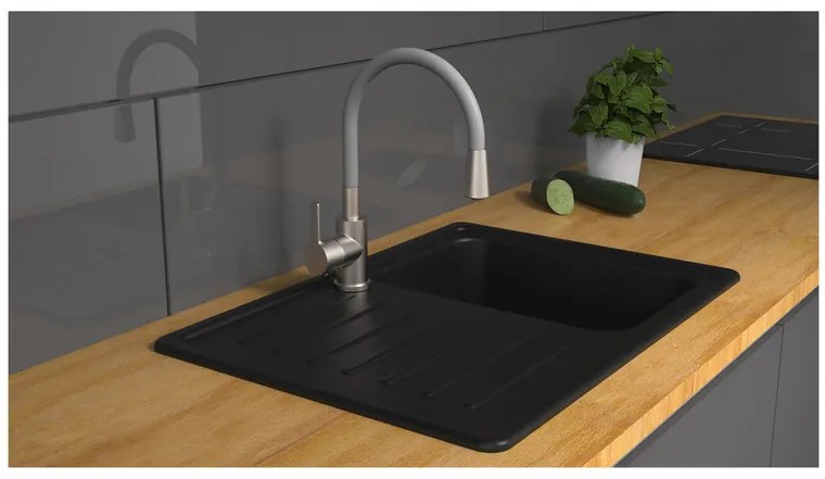 Eisl Kuchynská batéria Flexo, s funkciou Cold-Start (ušľachtilá oceľ/sivá) (100335792)